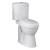 Nuie Comfort Height Close Coupled Toilet with Push Button Cistern - Soft Close Seat | Thumbnail Image