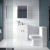 Nuie Eden Floor Standing 2-Door Vanity Unit with Basin-2 500mm Wide - Gloss White