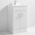 Nuie Eden Floor Standing 2-Door Vanity Unit with Basin-2 500mm Wide - Gloss White