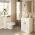 Nuie Eden Floor Standing 2-Door Vanity Unit with Basin-1 600mm Wide - Gloss White