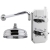 Nuie Edwardian Dual Concealed Mixer Shower with Fixed Head