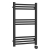 Nuie Round Bar Electric Thermostatic Heated Towel Rail 800mm H x 500mm W - Anthracite | Thumbnail Image