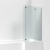 Nuie Ella Bath Screen with Hinged End Panel 1400mm H x 760mm W - 5mm Glass