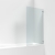 Nuie Ella Square Hinged Bath Screen 1410mm H x 782mm W - 5mm Glass