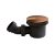 Nuie 90mm Fast Flow Shower Tray Waste with Brushed Bronze Cover - Black | Thumbnail Image