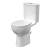 Nuie Fay Rimless Comfort Height Close Coupled Toilet with Push Button Cistern - Soft Close Seat | Thumbnail Image