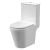 Nuie Fenton Rimless Open Back Close Coupled Toilet with Push Button Cistern - Soft Close Seat | Thumbnail Image