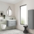 Nuie Fluted Satin Grey Bathroom Suite