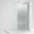 Nuie Fluted Chrome 1850mm Wet Room Glass Shower Screen