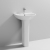Nuie Freya Basin and Full Pedestal 550mm Wide - 1 Tap Hole