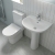 Nuie Freya Complete Bathroom Suite with B-Shaped Shower Bath 1700mm - Left Handed | Thumbnail Image