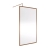 Nuie Full Outer Framed Wetroom Screen 1100mm W x 1850mm H with Support Bar 8mm Glass - Brushed Bronze | Thumbnail Image
