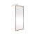 Nuie Full Outer Framed Wetroom Screen 760mm W x 1850mm H with Support Bar 8mm Glass - Brushed Bronze | Thumbnail Image
