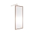 Nuie Full Outer Framed Wetroom Screen 800mm W x 1850mm H with Support Bar 8mm Glass - Brushed Bronze | Thumbnail Image