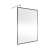 Nuie Full Outer Frame Brushed Pewter 1850mm Wet Room Glass Shower Screen | Thumbnail Image