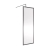 Nuie Full Outer Frame Brushed Pewter 1850mm Wet Room Glass Shower Screen | Thumbnail Image