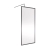 Nuie Full Outer Framed Wetroom Screen 900mm W x 1850mm H with Support Bar 8mm Glass - Brushed Pewter | Thumbnail Image
