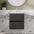 Havana Wall Hung 2-Drawer Vanity Unit with Basin 2 500mm Wide - Graphite Grey | Thumbnail Image
