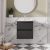 Havana Wall Hung 2-Drawer Vanity Unit with Basin 4 500mm Wide - Graphite Grey | Thumbnail Image