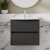 Havana Wall Hung 2-Drawer Vanity Unit with Basin 4 600mm Wide - Graphite Grey