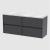 Havana Wall Hung 4-Drawer Vanity Unit with Bellato Grey Worktop 1200mm Wide - Graphite Grey Woodgrain | Thumbnail Image