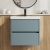 Havana Wall Hung 2-Drawer Vanity Unit with Basin 3 600mm Wide - Coastal Grey