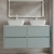 Havana Wall Hung 4-Drawer Vanity Unit with Bellato Grey Worktop 1200mm Wide - Coastal Grey | Thumbnail Image