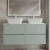 Havana Twin 1200mm 4-Drawer Wall Hung Vanity Unit with Countertop