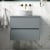 Havana Wall Hung 2-Drawer Vanity Unit with Worktop 600mm Wide - Coastal Grey