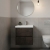 Havana Wall Hung 2-Drawer Vanity Unit with Basin 3 500mm Wide - Metallic Slate