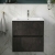 Havana Wall Hung 2-Drawer Vanity Unit with Basin 2 600mm Wide - Metallic Slate