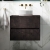 Havana Wall Hung 2-Drawer Vanity Unit with Worktop 600mm Wide - Metallic Slate