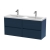 Havana Wall Hung 4-Drawer Vanity Unit with Double Ceramic Basin 1200mm Wide - Midnight Blue | Thumbnail Image