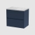 Havana Wall Hung 2-Drawer Vanity Unit with Bellato Grey Worktop 600mm Wide - Midnight Blue | Thumbnail Image