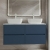 Havana Wall Hung 4-Drawer Vanity Unit with Bellato Grey Worktop 1200mm Wide - Midnight Blue | Thumbnail Image