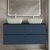 Havana Wall Hung 4-Drawer Vanity Unit with Sparkling Black Worktop 1200mm Wide - Midnight Blue | Thumbnail Image