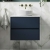 Havana Wall Hung 2-Drawer Vanity Unit with Sparkling White Worktop 600mm Wide - Midnight Blue | Thumbnail Image