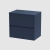Havana Wall Hung 2-Drawer Vanity Unit with Worktop 600mm Wide - Midnight Blue | Thumbnail Image