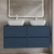 Havana Wall Hung 4-Drawer Vanity Unit with Worktop 1200mm Wide - Midnight Blue | Thumbnail Image