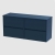 Havana Wall Hung 4-Drawer Vanity Unit with Worktop 1200mm Wide - Midnight Blue | Thumbnail Image