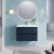 Havana Wall Hung 2-Drawer Vanity Unit with Basin 1 800mm Wide - Midnight Blue | Thumbnail Image