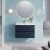Havana Wall Hung 2-Drawer Vanity Unit with Basin 4 800mm Wide - Midnight Blue | Thumbnail Image