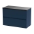 Havana Wall Hung 2-Drawer Vanity Unit with Sparkling Black Worktop 800mm Wide - Midnight Blue | Thumbnail Image