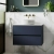 Havana Wall Hung 2-Drawer Vanity Unit with Sparkling White Worktop 800mm Wide - Midnight Blue | Thumbnail Image