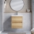 Havana Wall Hung 2-Drawer Vanity Unit with Basin 1 500mm Wide - Autumn Oak | Thumbnail Image