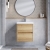 Havana Wall Hung 2-Drawer Vanity Unit with Basin 3 500mm Wide - Autumn Oak | Thumbnail Image