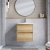 Havana Wall Hung 2-Drawer Vanity Unit with Basin 4 500mm Wide - Autumn Oak | Thumbnail Image