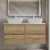 Havana Twin 1200mm 4-Drawer Wall Hung Vanity Unit with Countertop