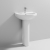 Nuie Ivo Basin and Full Pedestal 555mm Wide - 1 Tap Hole