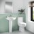 Nuie Ivo Bathroom Suite with Close Coupled Toilet and Basin - 1 Tap Hole